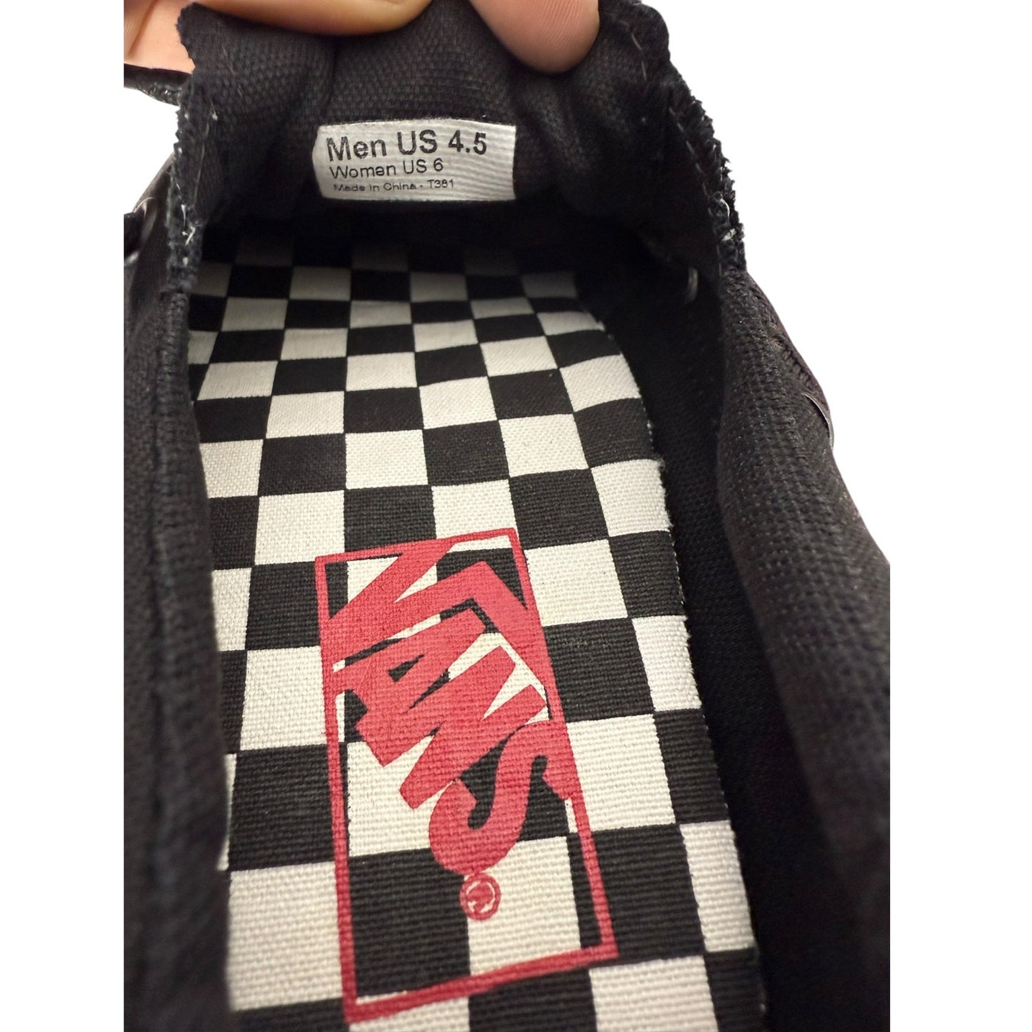 NWT Van's Zapato Del Barco Black Suede Size 4.5 mens / 6 womens Boat shoe