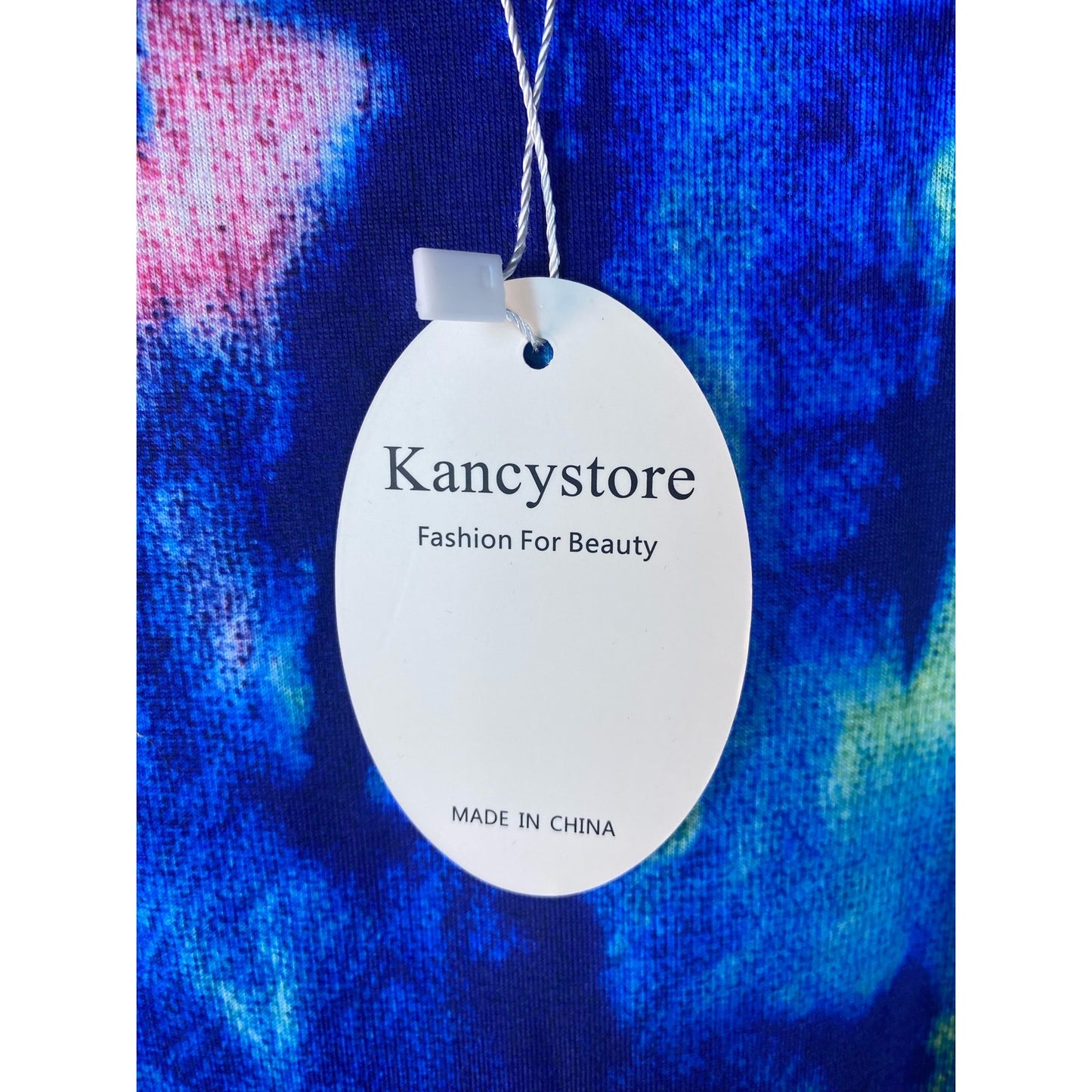 NWT Kancystore women's plus size full length tie dye dress with pockets size XL