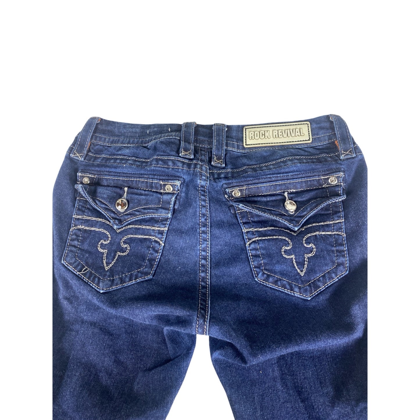 Women Rock Revival Jessica Flap Pocket jeans size 28