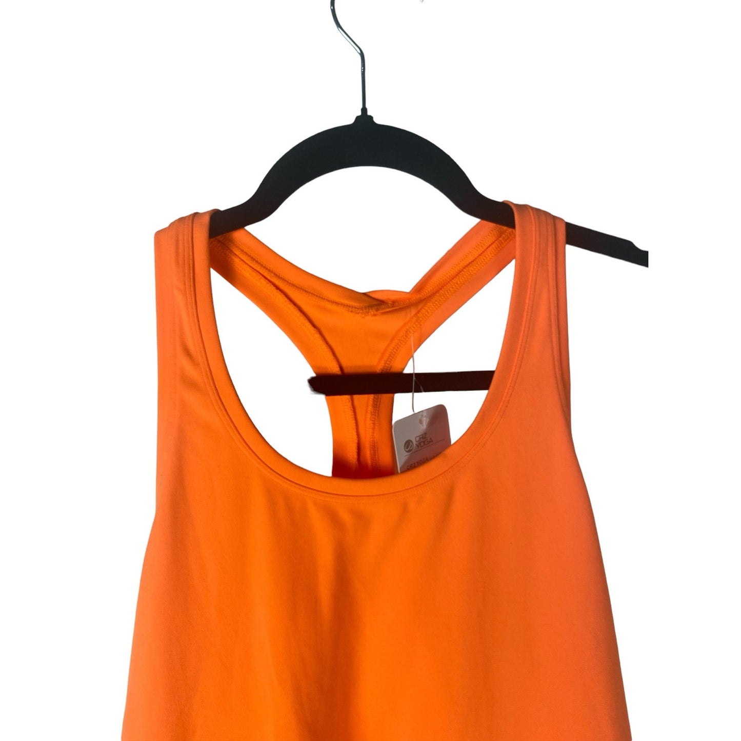 NWT Cra yoga women Large yoga top neon orange