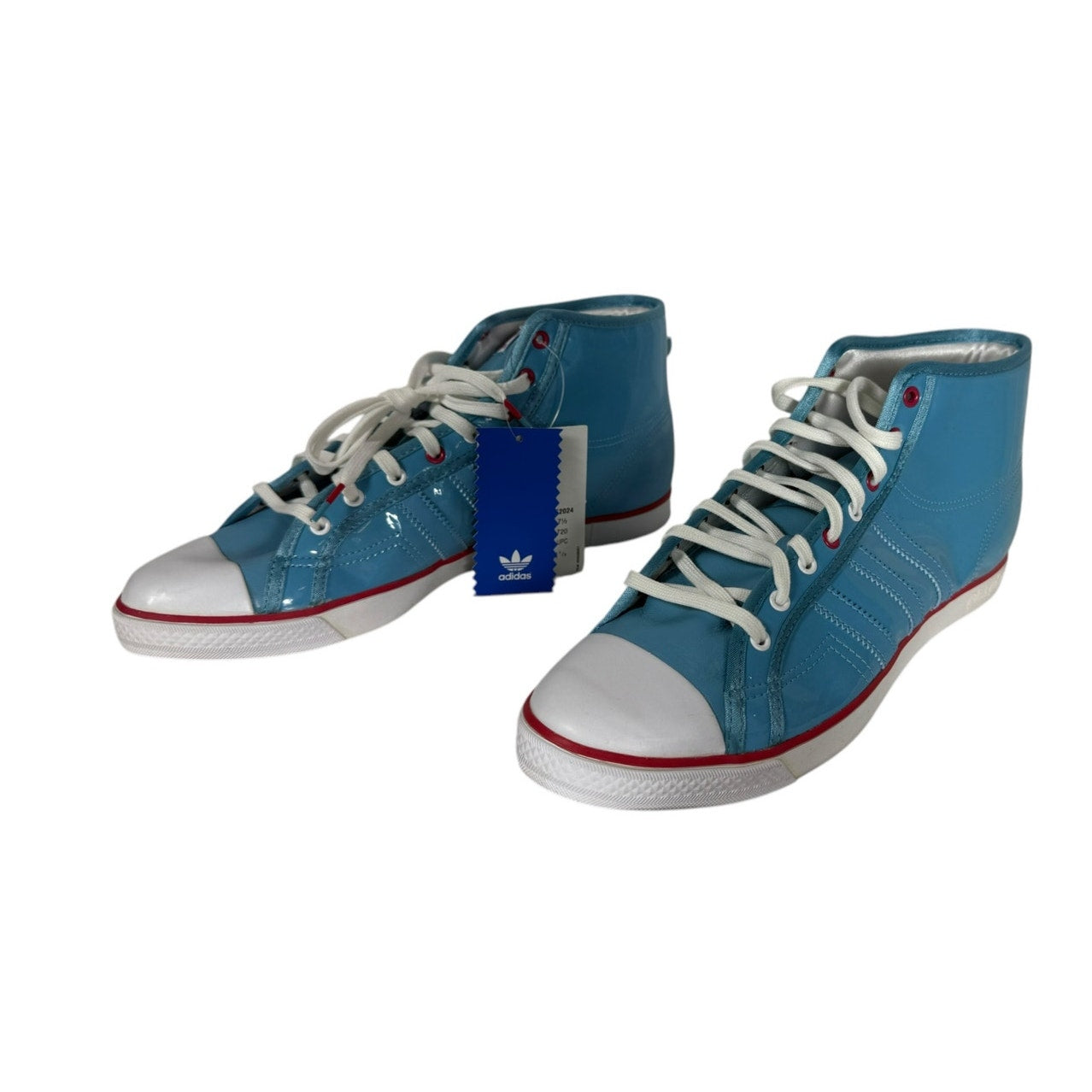 NWT Adidas Nizza Hi Sleek Women's Blue Size 7.5 High rise