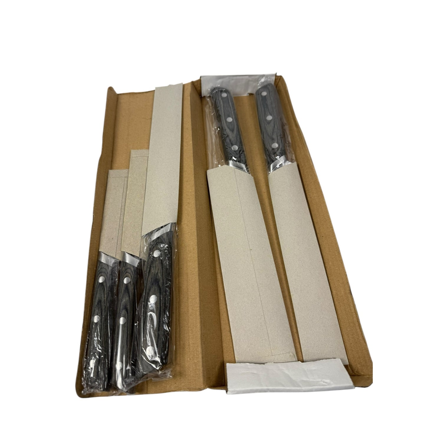 NIB BEAUTIFUL NIB Best Buy Damascus 6 Piece Knife Block Set