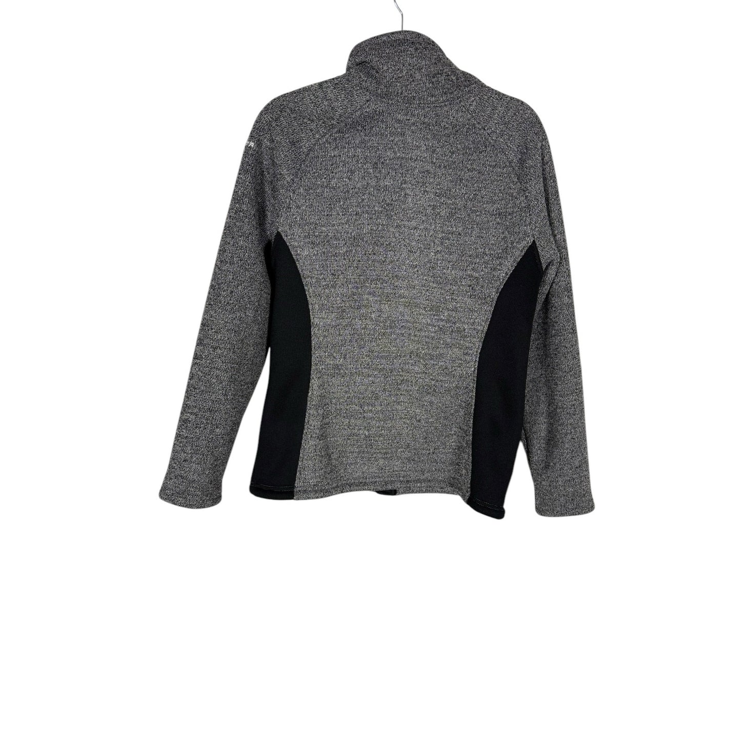 Spyder Zip up jacket Women's Fleece Gray black Size XL