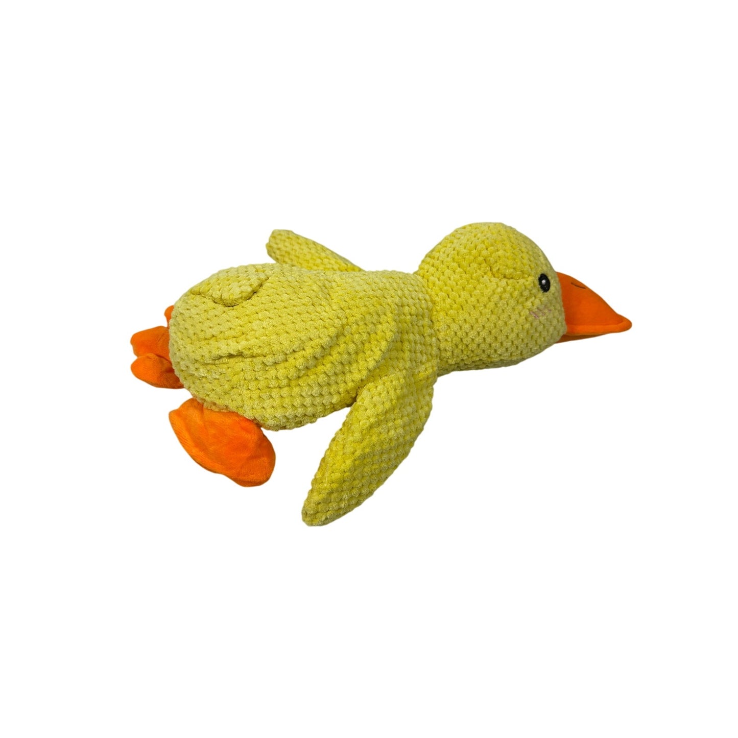 Calming Duck Dog Toy Soft Plushie Sleeping Companion +Anxiety Relief Squeaky Dog
