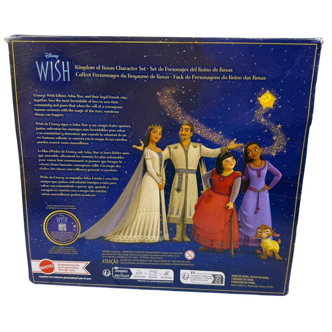 10 Mini Dolls + 5 Animal Friends. Disney Wish. Kingdom Of Rosa’s Character Set