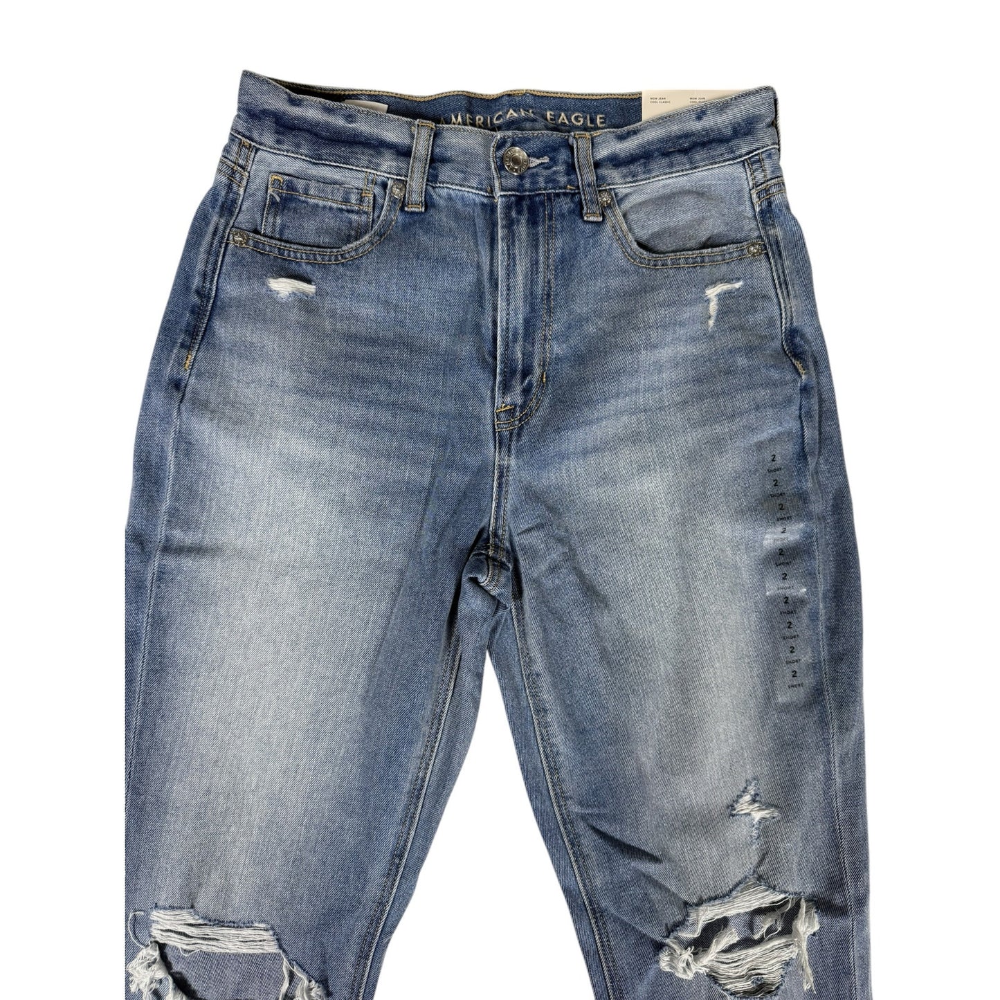 NWT Women's American Eagle Ripped Distressed Ankle Jeans Size 27