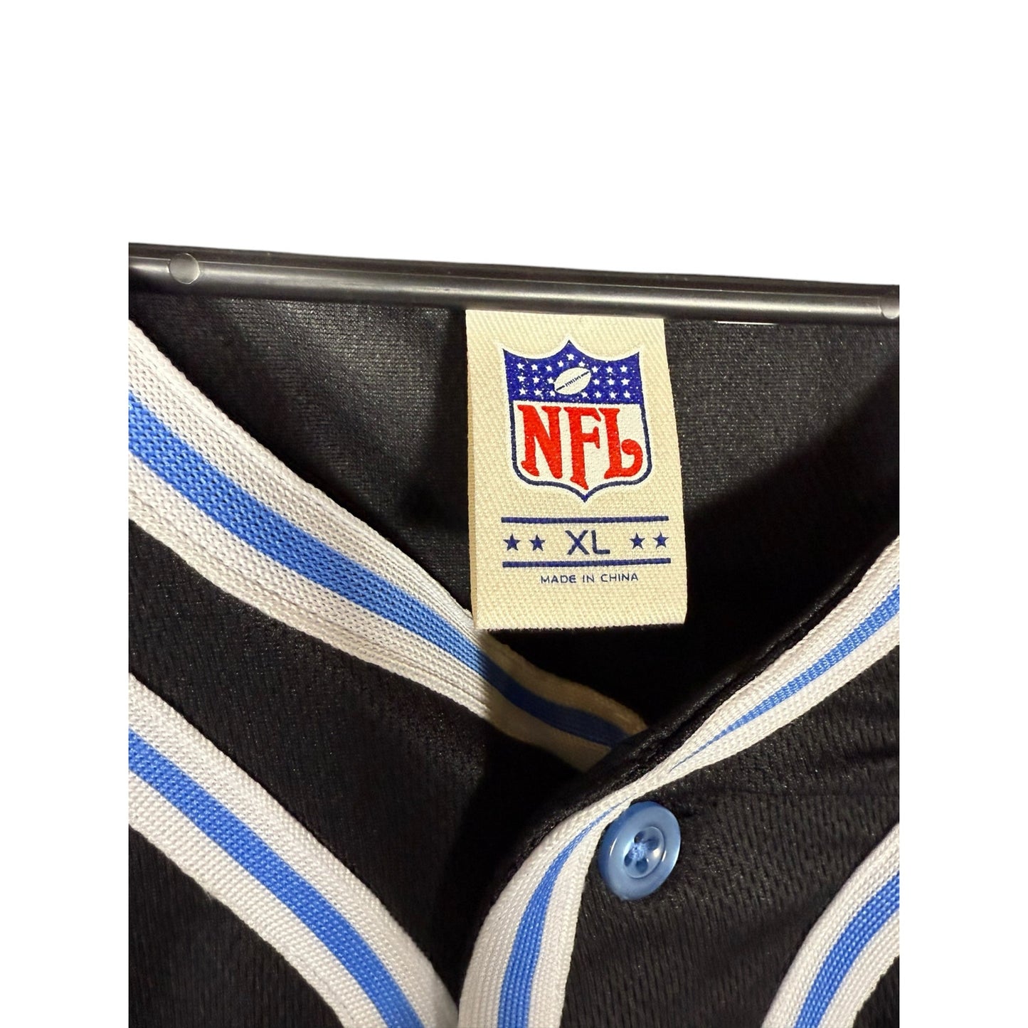 NWOT NFL Tennessee Oiler Jersey Men's Size XL Black Button up