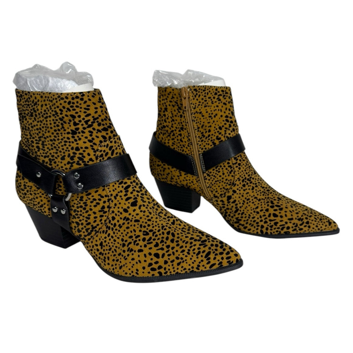 NWOT Qupid Ankle Boots Women's Cheetah Print Size 7