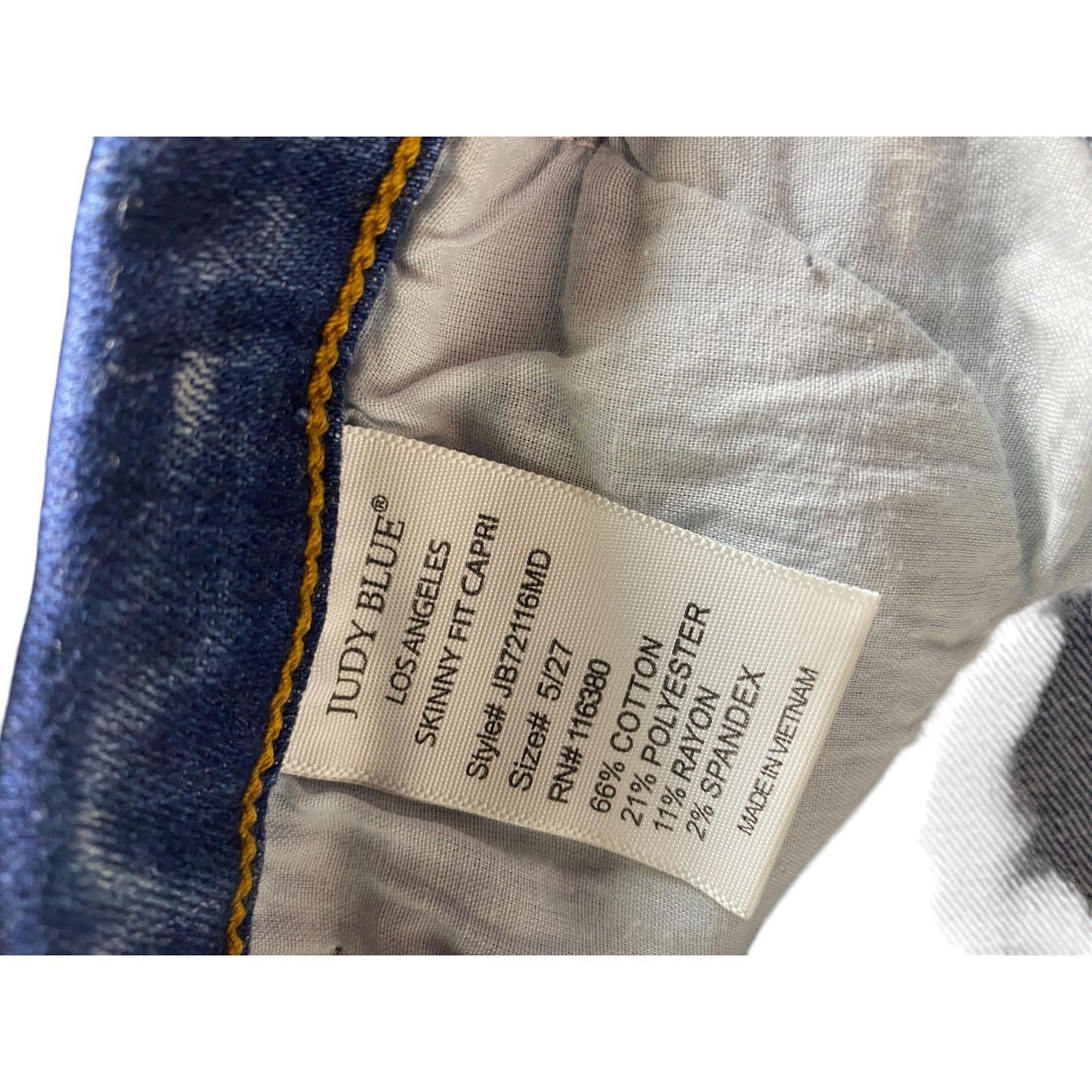 Women's Judy Blue Skinny Fit Capri Jeans Size 5 / 27