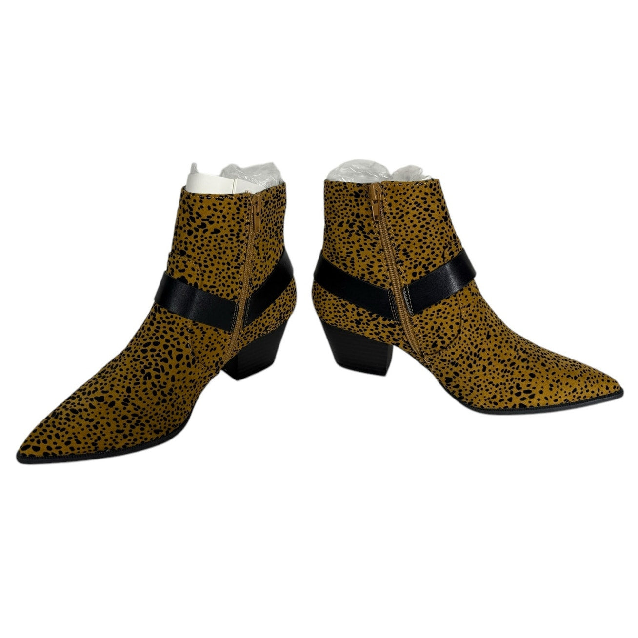 NWOT Qupid ankle boots Women's Size 6.5 Cheetah Print casual Work