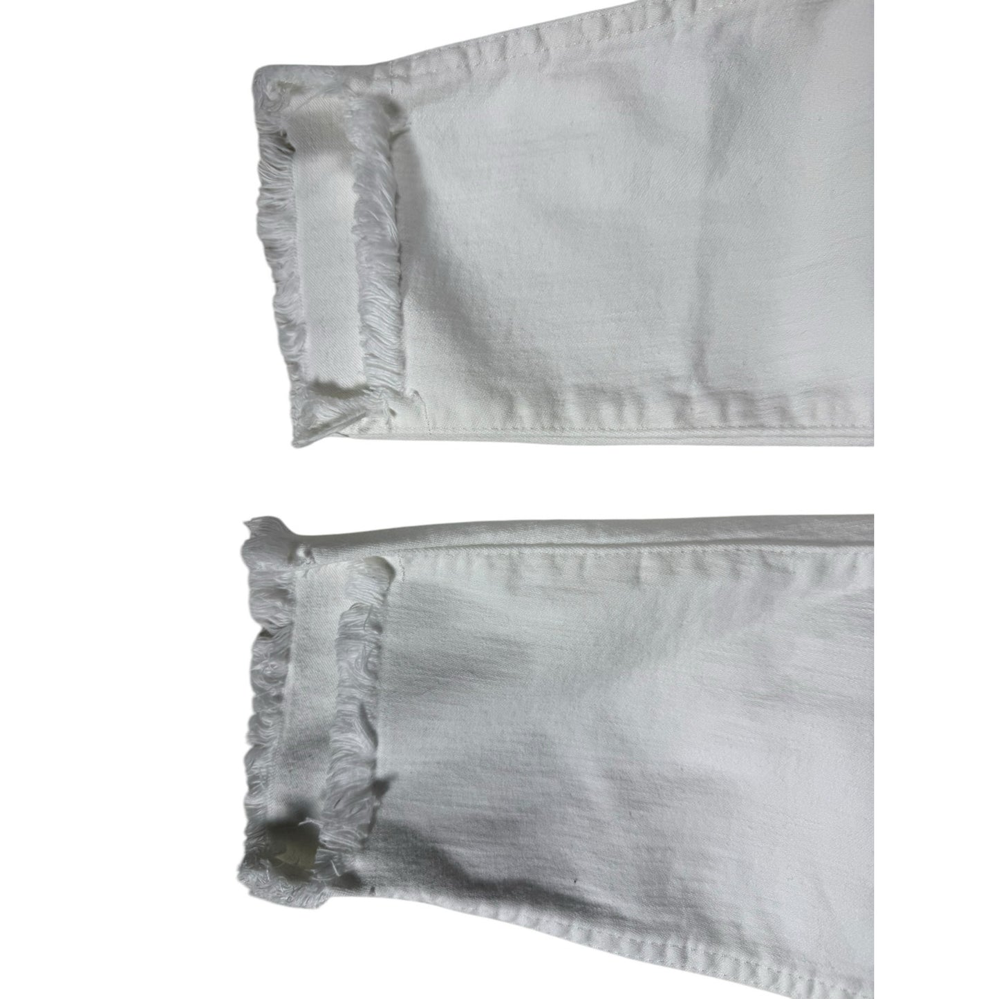 Women's Madewell White Ankle Hi-rise Skinny Jeans Button up size 30