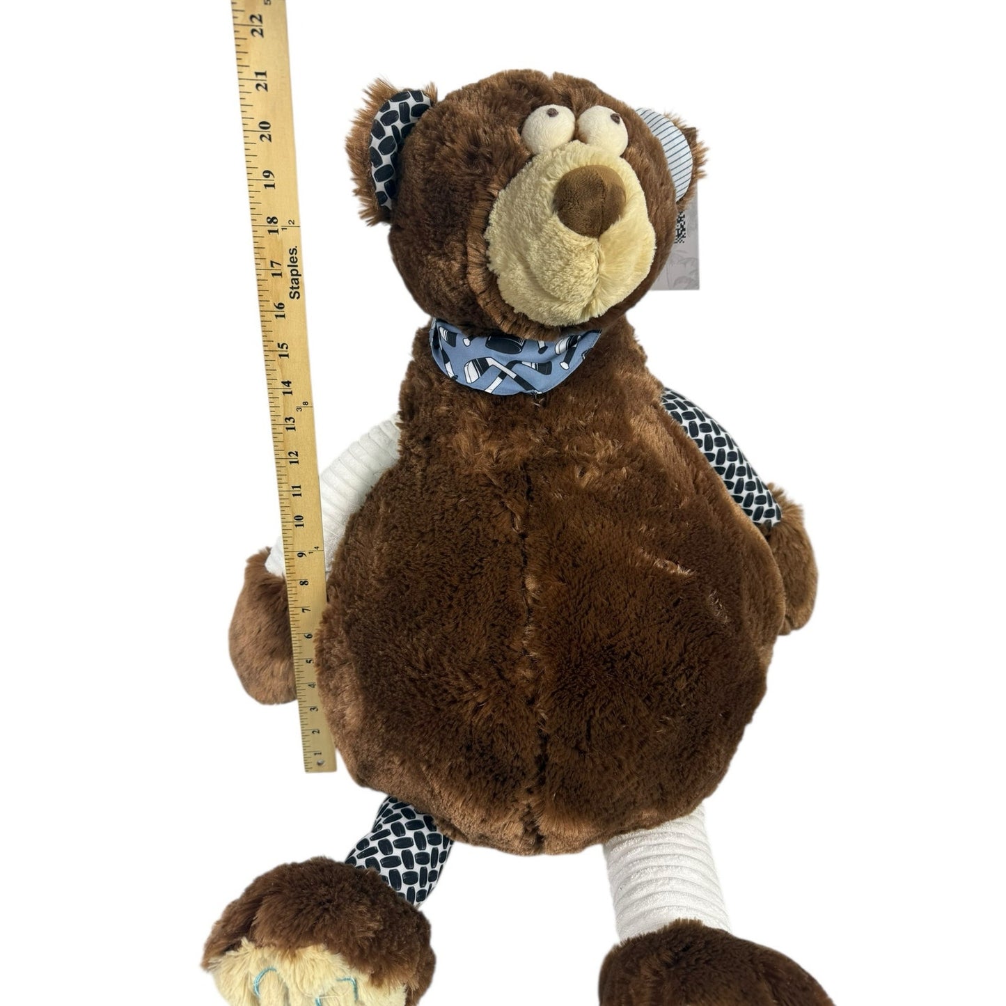 NWT Jill Martin Binge Watching Buddy Plush Basketball Bear 30" Huge! Oversized