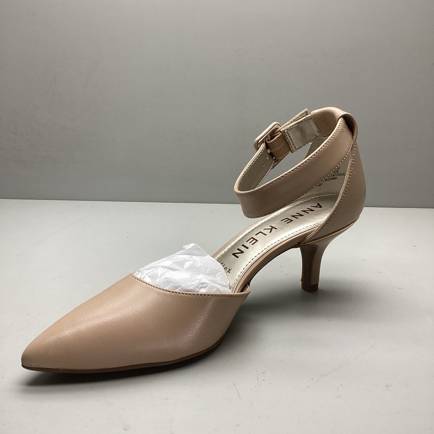 New Anne Klein fabulist pump Heels Size 8M Tan Ankle Strap