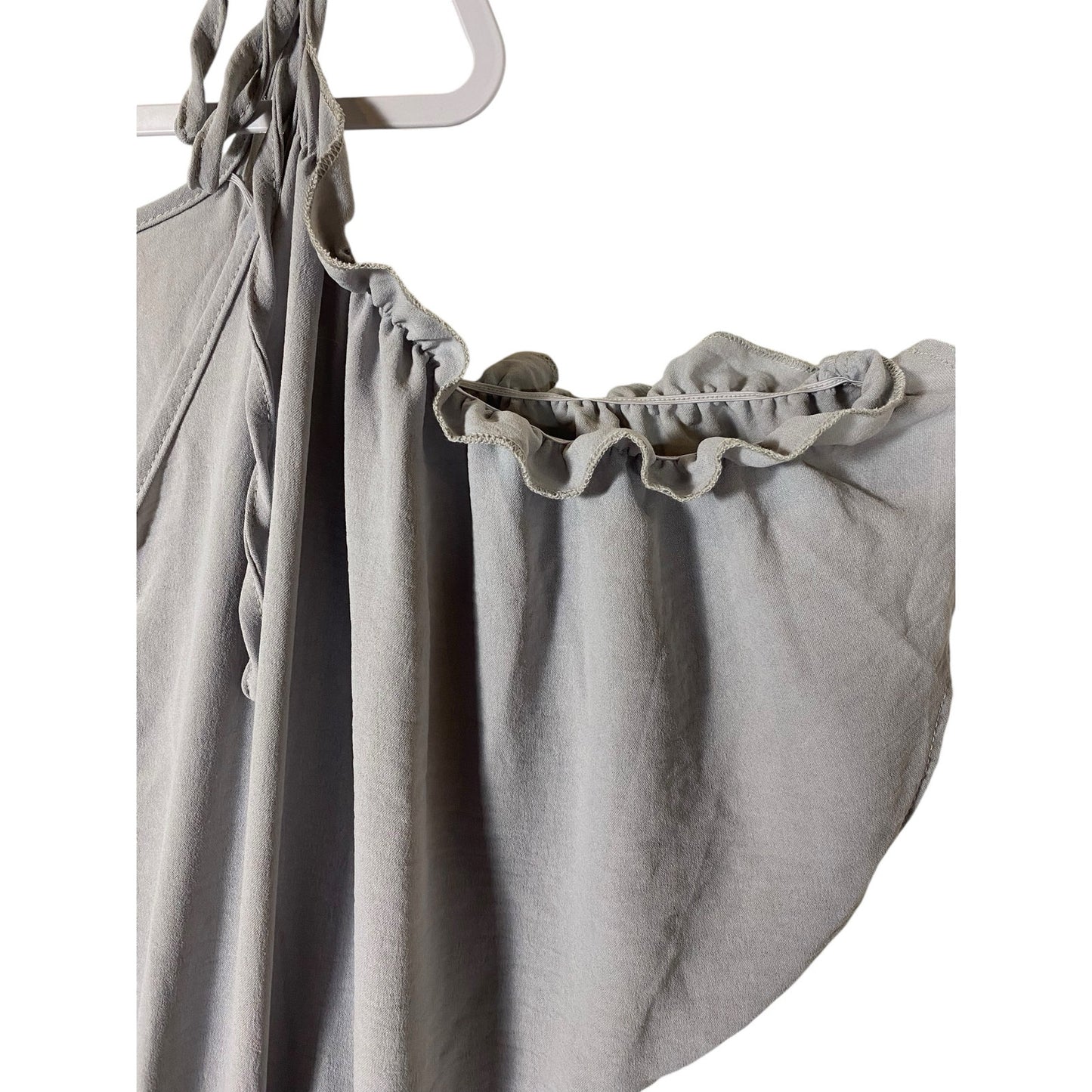 NWT Dokotoo One Piece Jumper Women's Size XL Gray Open Shoulder V Cut