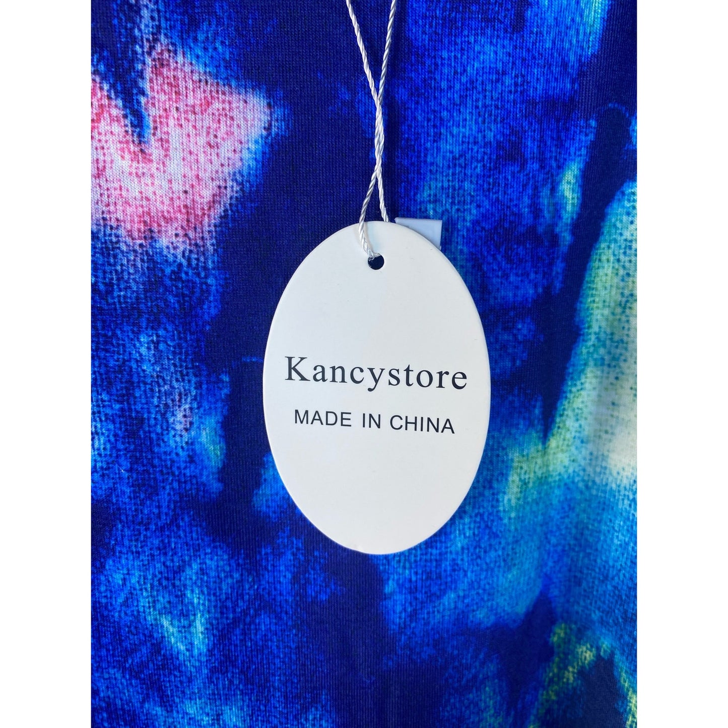 NWT Kancystore women's plus size full length tie dye dress with pockets size XL