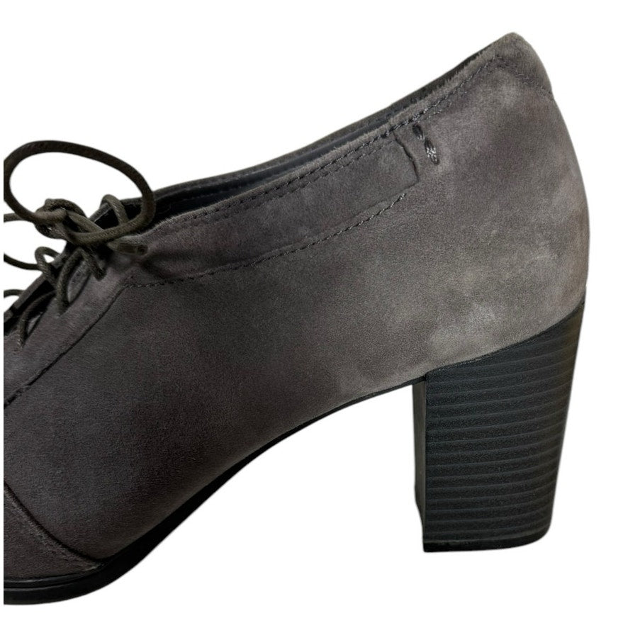 Clarks Araya Hale Boots Women's 10M Gray Suede Ankle Bootie