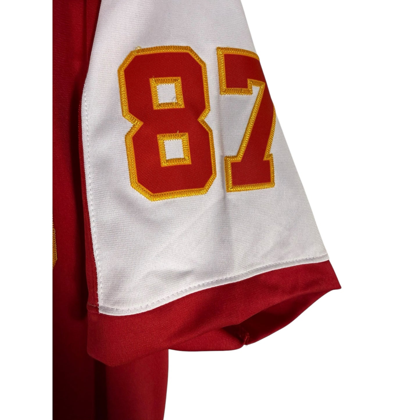 Travis Kelce Men's Jersey #87 Chiefs Red Size Medium