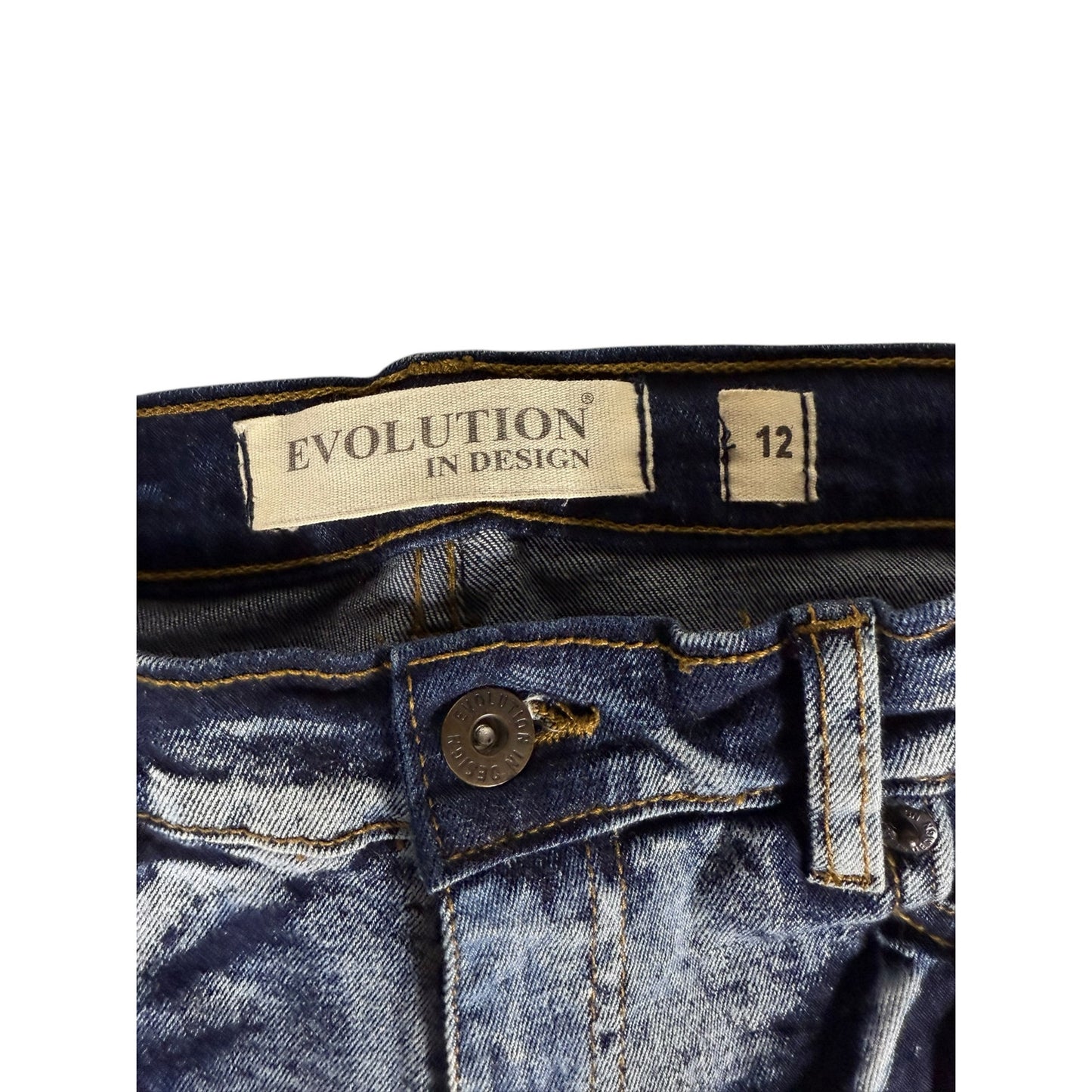 Youth Size 12 Evolution in Design Distressed Skinny Jeans