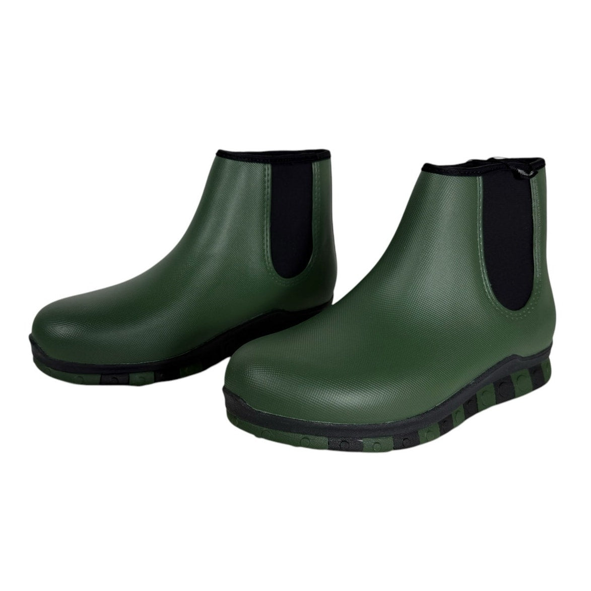 NWT Ccilu Horizon Ankle Boots Women's Size 7 Green Waterproof Rain boots