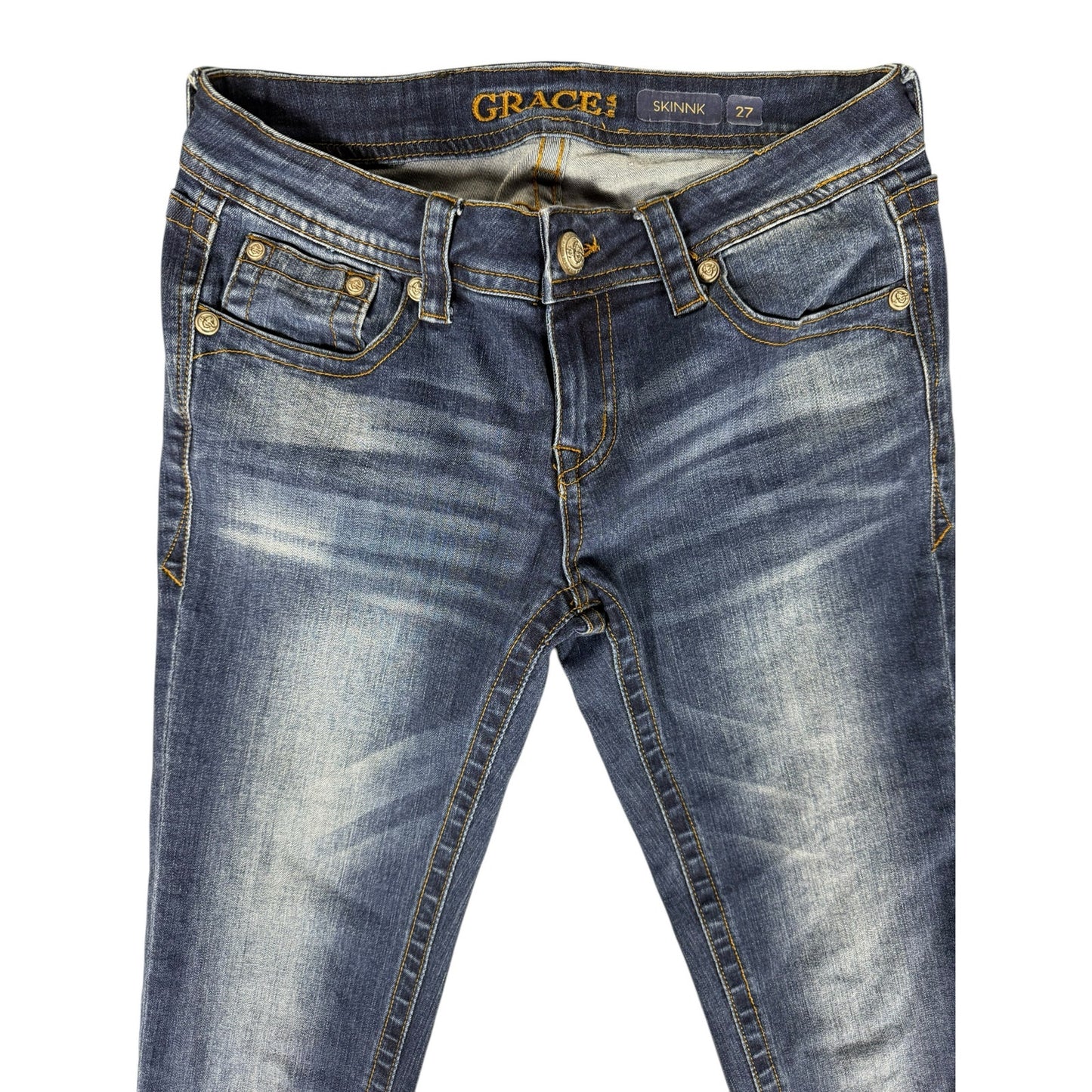 Grace in LA jeans Women's Skinnk Skinny size 27 Low Rise