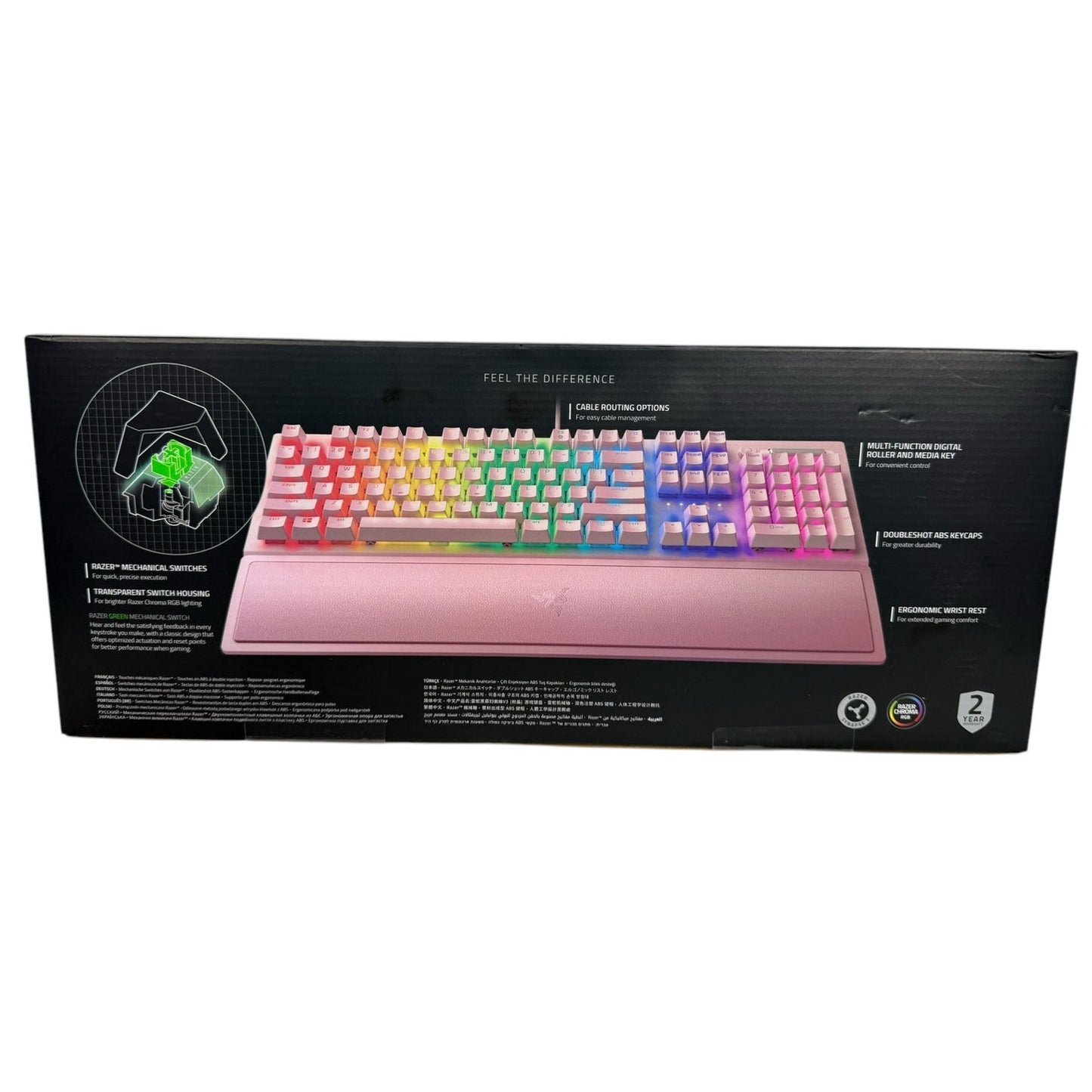 NIB Razor Black widow Keyboard V3 Gaming Mechanical RGB Wired