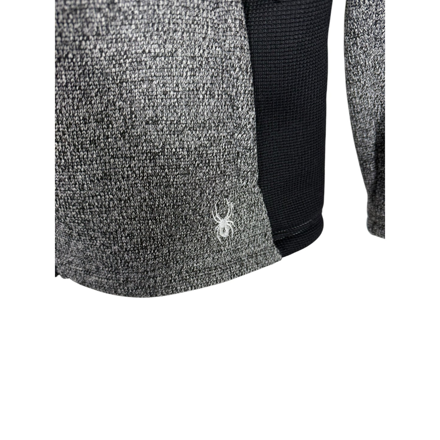 Spyder Zip up jacket Women's Fleece Gray black Size XL