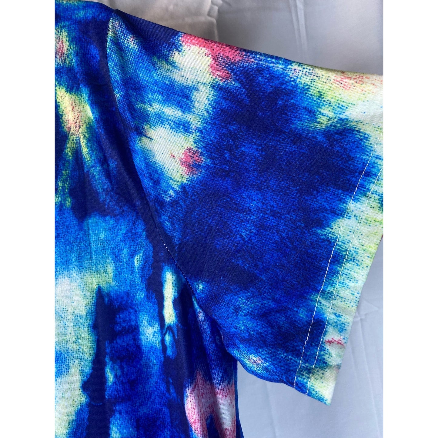 NWT Kancystore women's plus size full length tie dye dress with pockets size XL