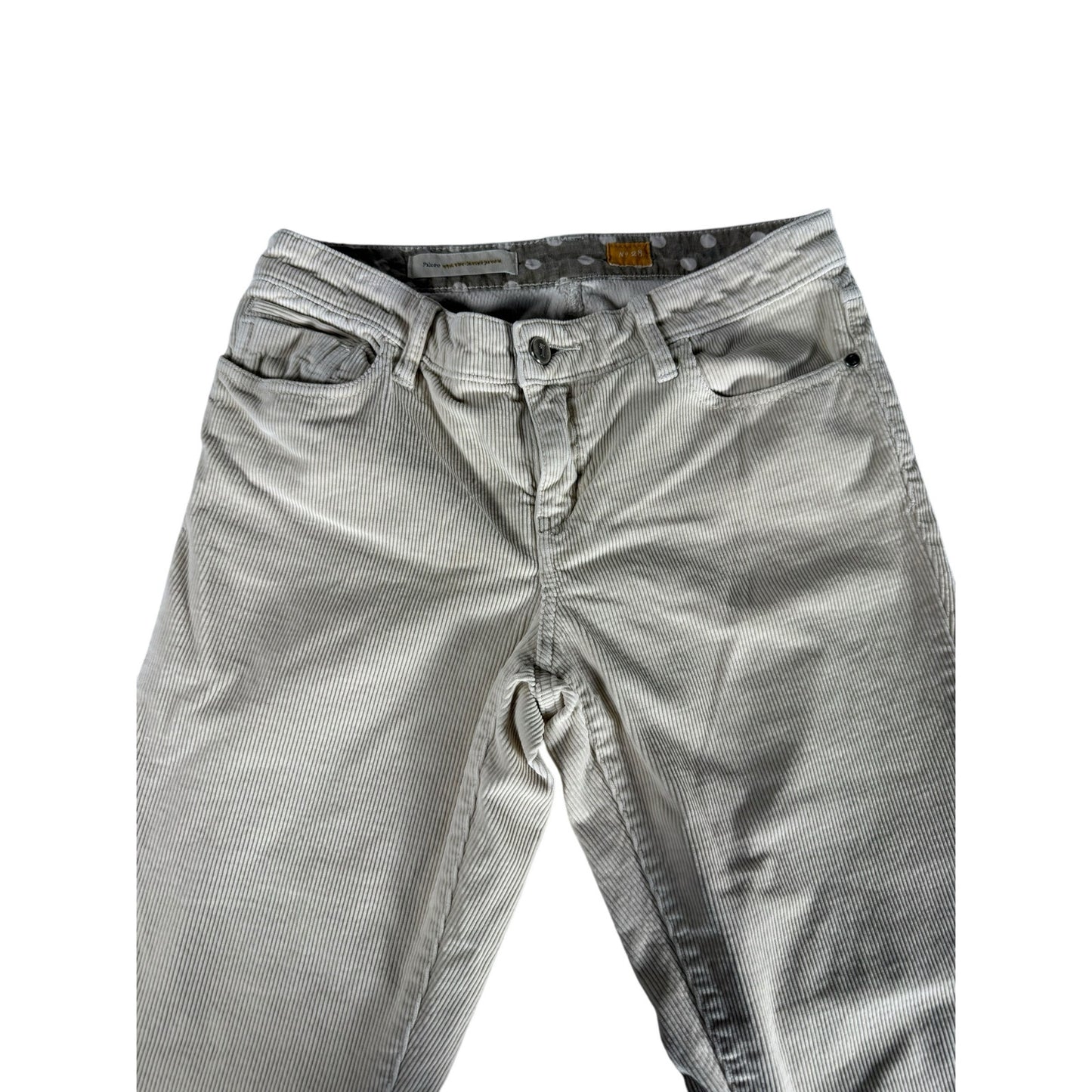 Women's Corduroy White Pilcro and the letterpress No. 28 Jeans