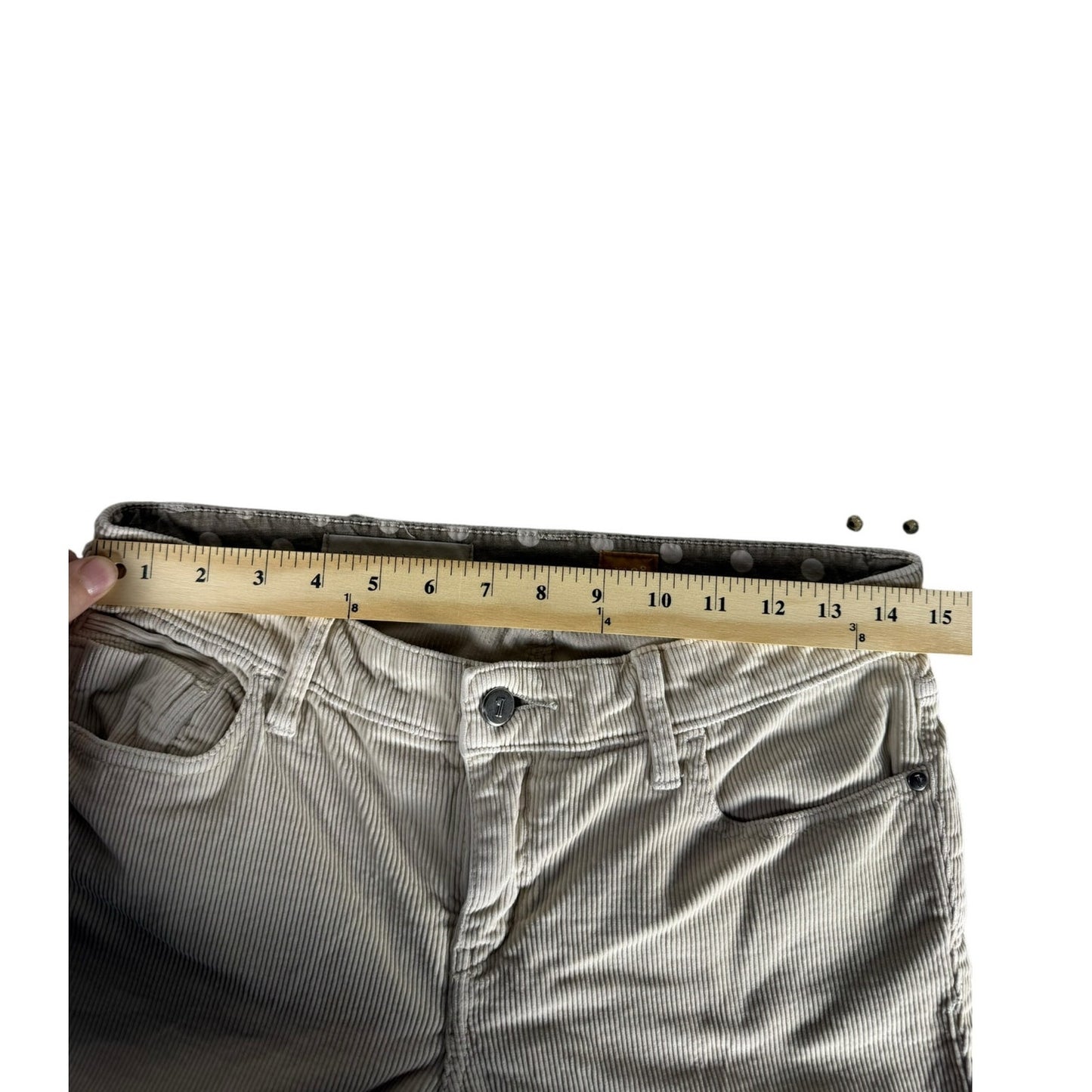 Women's Corduroy White Pilcro and the letterpress No. 28 Jeans