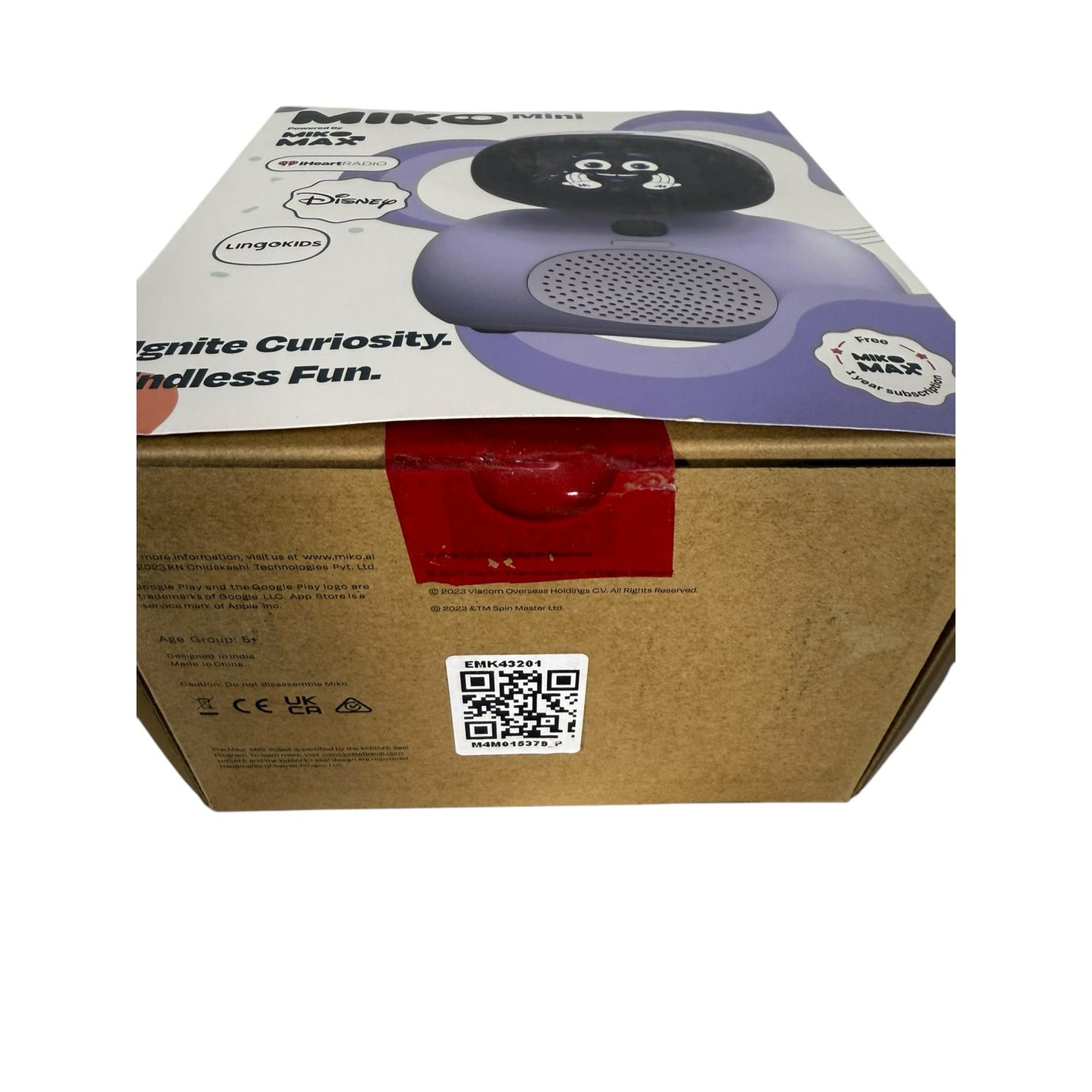 MIKO Mini: AI Robot for Kids STEM Conversational Learning & Education Purple
