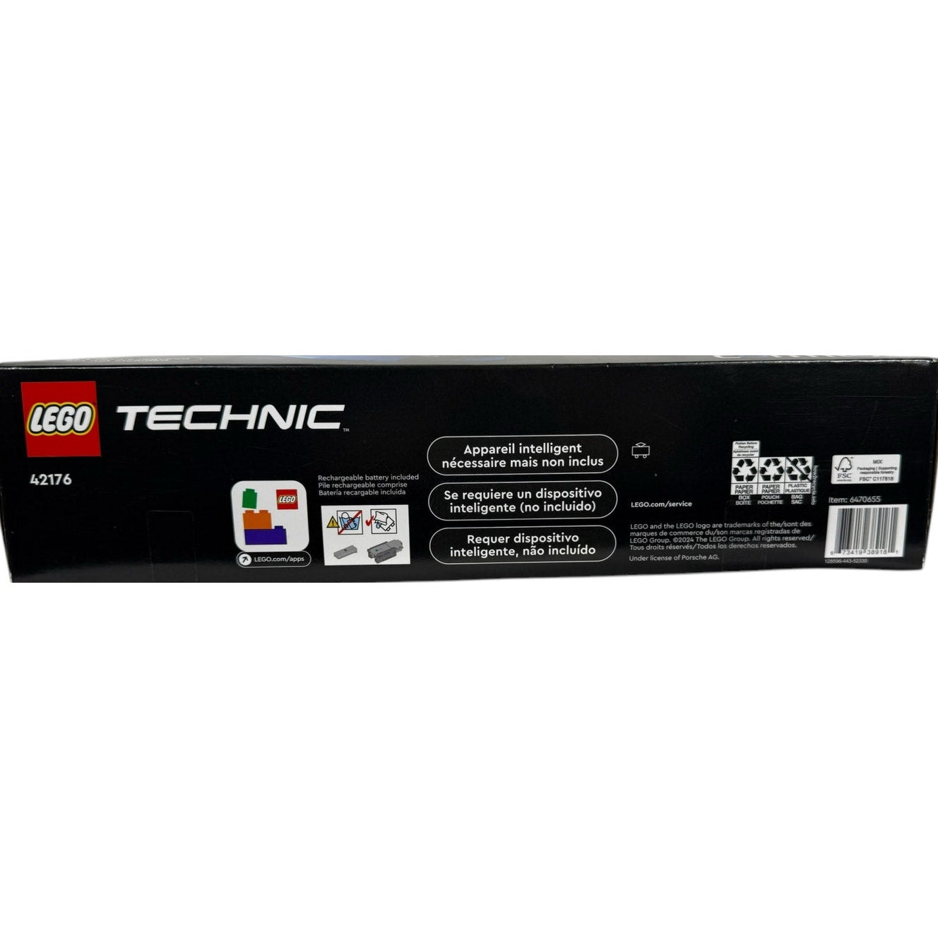 LEGO Technic Porsche GT4 e-Performance Race Car 42176 New Sealed