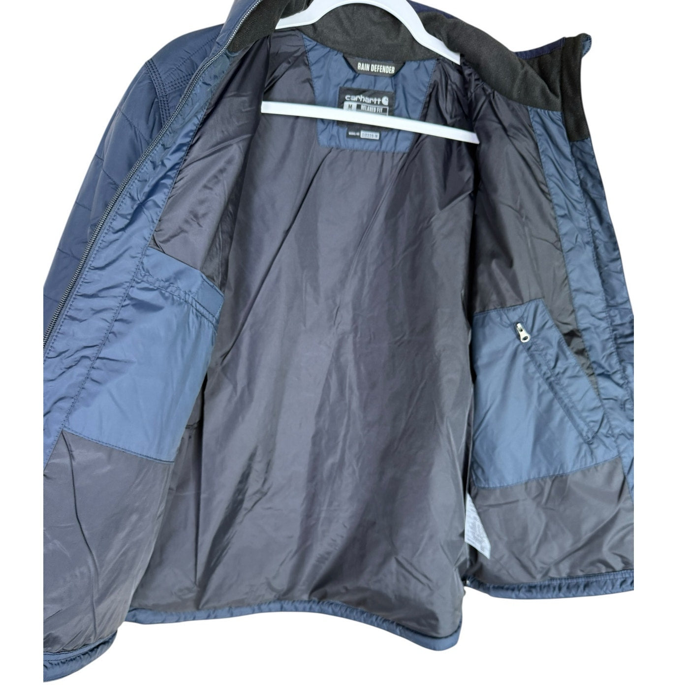 NWT Women's Rain Defender Lightweight Jacket Medium Blue Insulated Zip Up