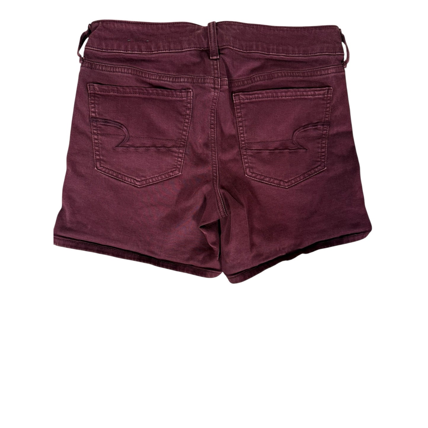 American Eagle Shorts Women Size 8 Midi Maroon