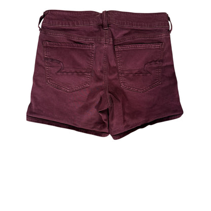 American Eagle Shorts Women Size 8 Midi Maroon