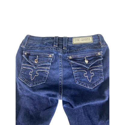 Women Rock Revival Jessica Flap Pocket jeans size 28