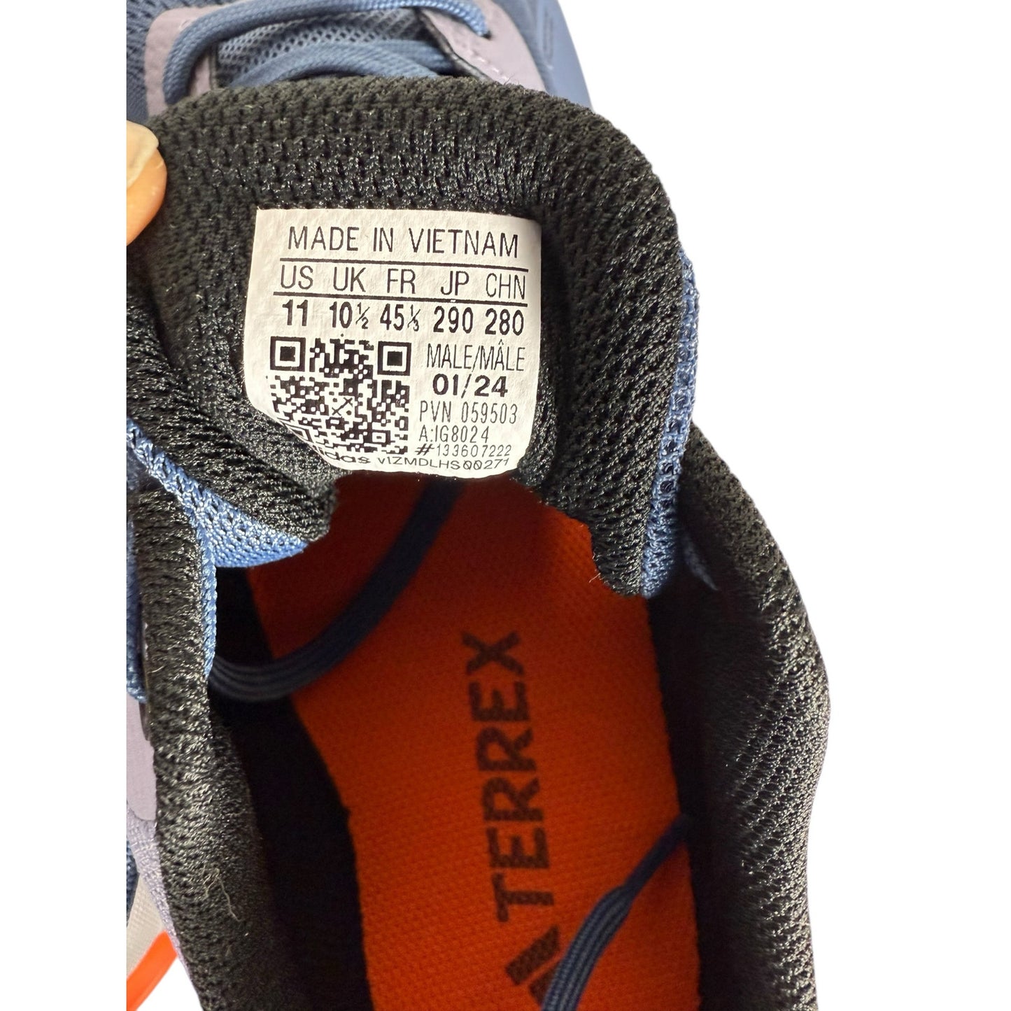 NIB Terrex Soulstride Men's Trail Running Shoes navy / orange Size 11