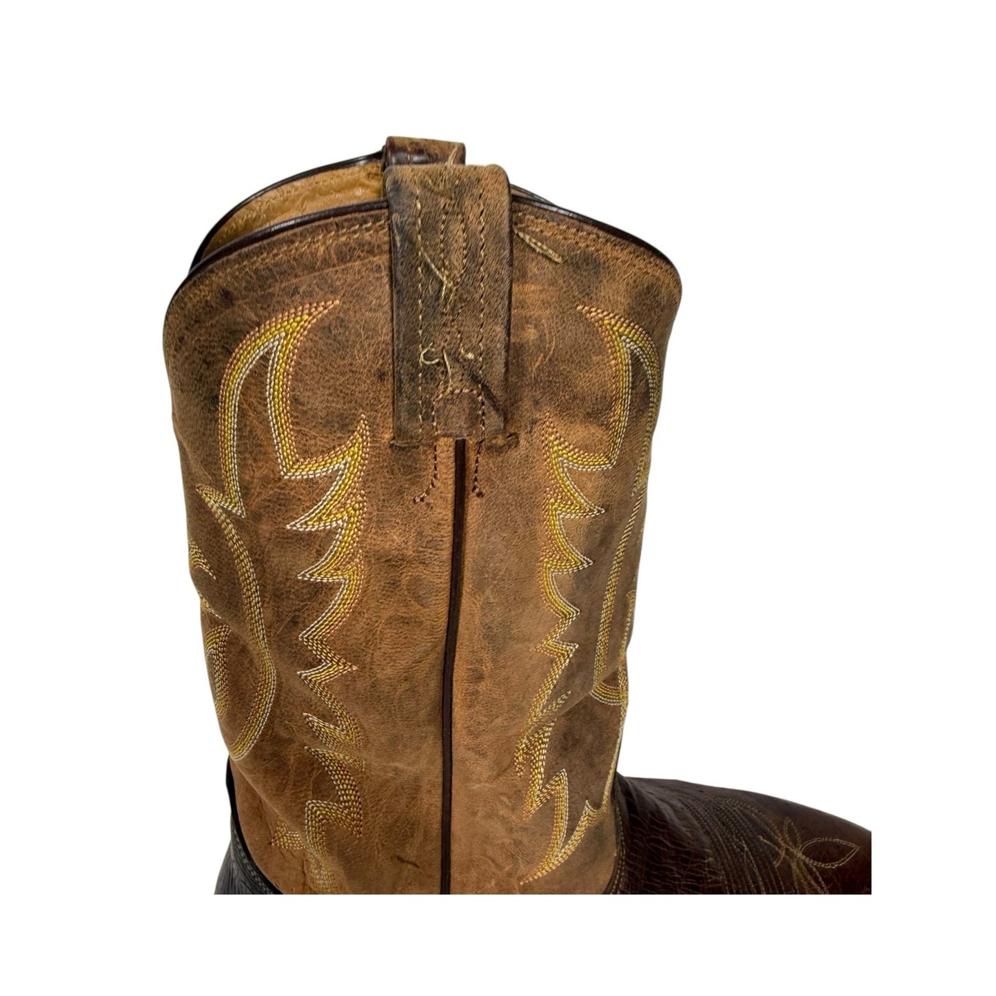 Tony Lama Ostrich Leather Cowboy Boots - Men's Size 10EE