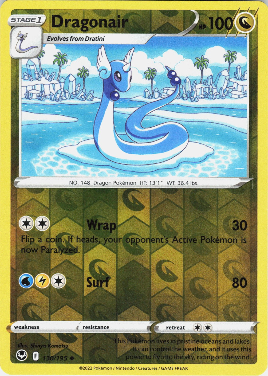 Dragonair Reverse Holo Uncommon SWSH12: Silver Tempest 130/195 NM