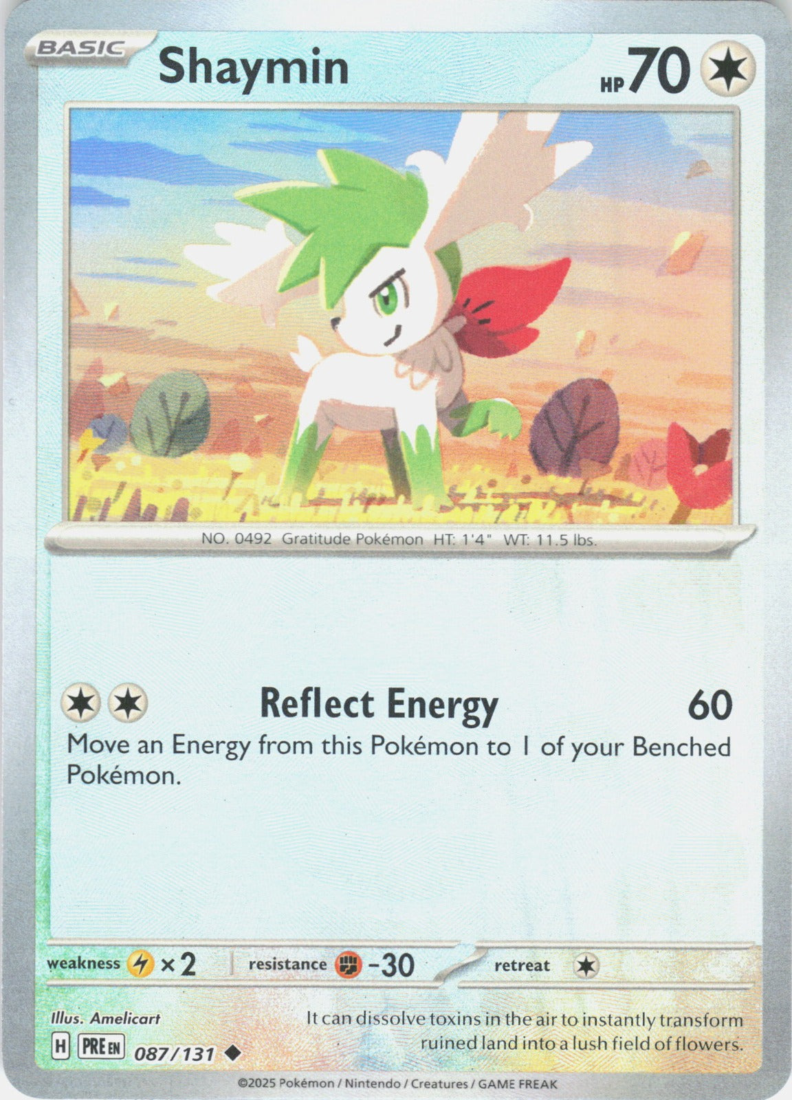 Shaymin (Poke Ball Pattern) Holo Uncommon SV: Prismatic Evolutions 087/131 NM