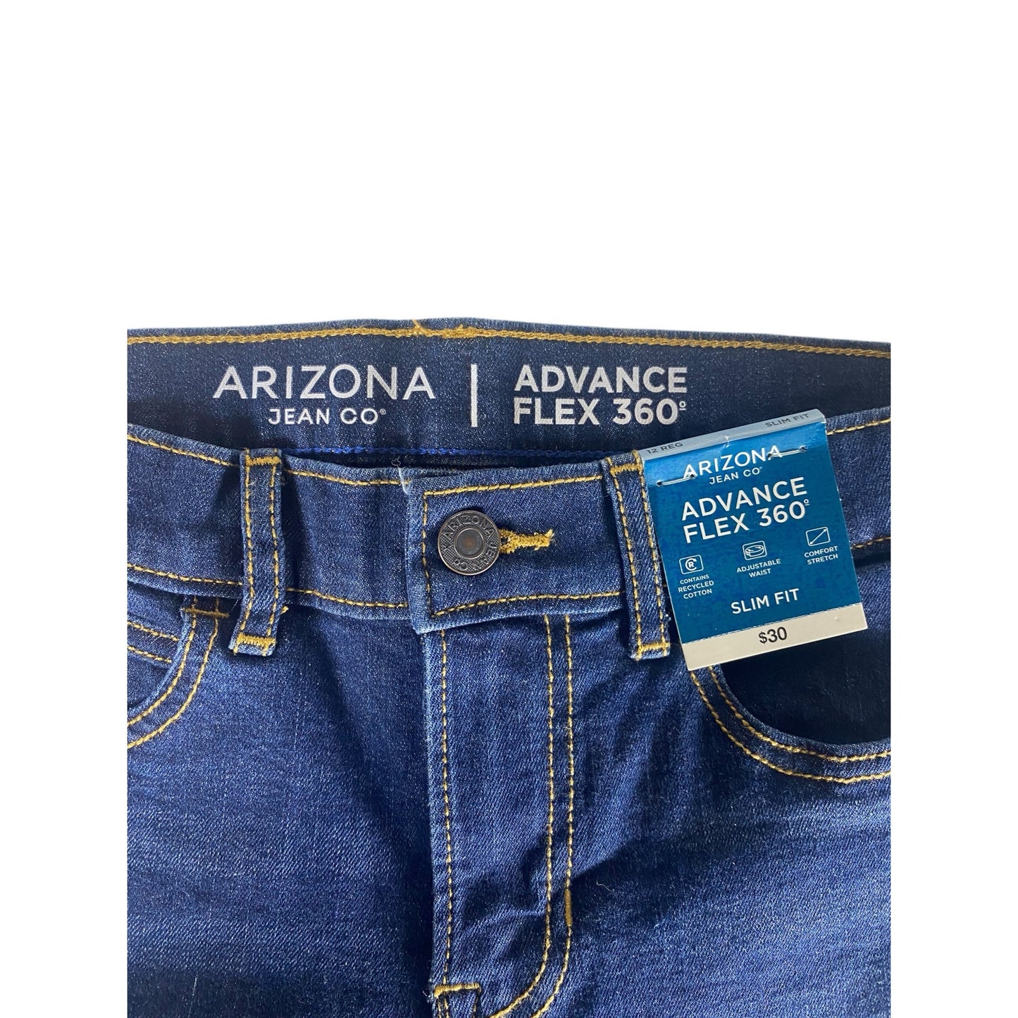 NWT Arizona Youth Size 12 Advance Flex 360 Jeans