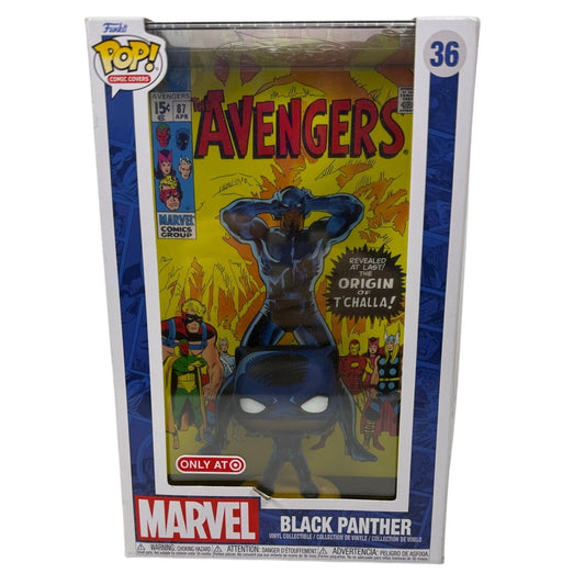 Funko Pop! Comic Book Cover w/Case: Marvel - Black Panther Target Exclusive #36