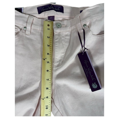 NWT Women's Gloria Vanderbilt Pink Amanda Slimming Jeans Size 4P
