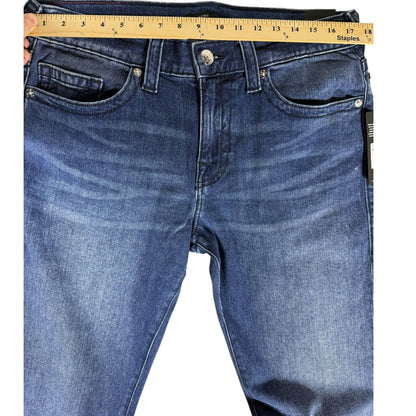 NWT True Religion Jeans Men's Ricky Straight 34 Denim Tidal Wash