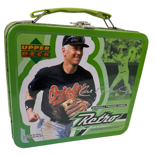 1998 Upper Deck Retro Cal Ripken Jr Tin Lunch Box Good Condition Vintage