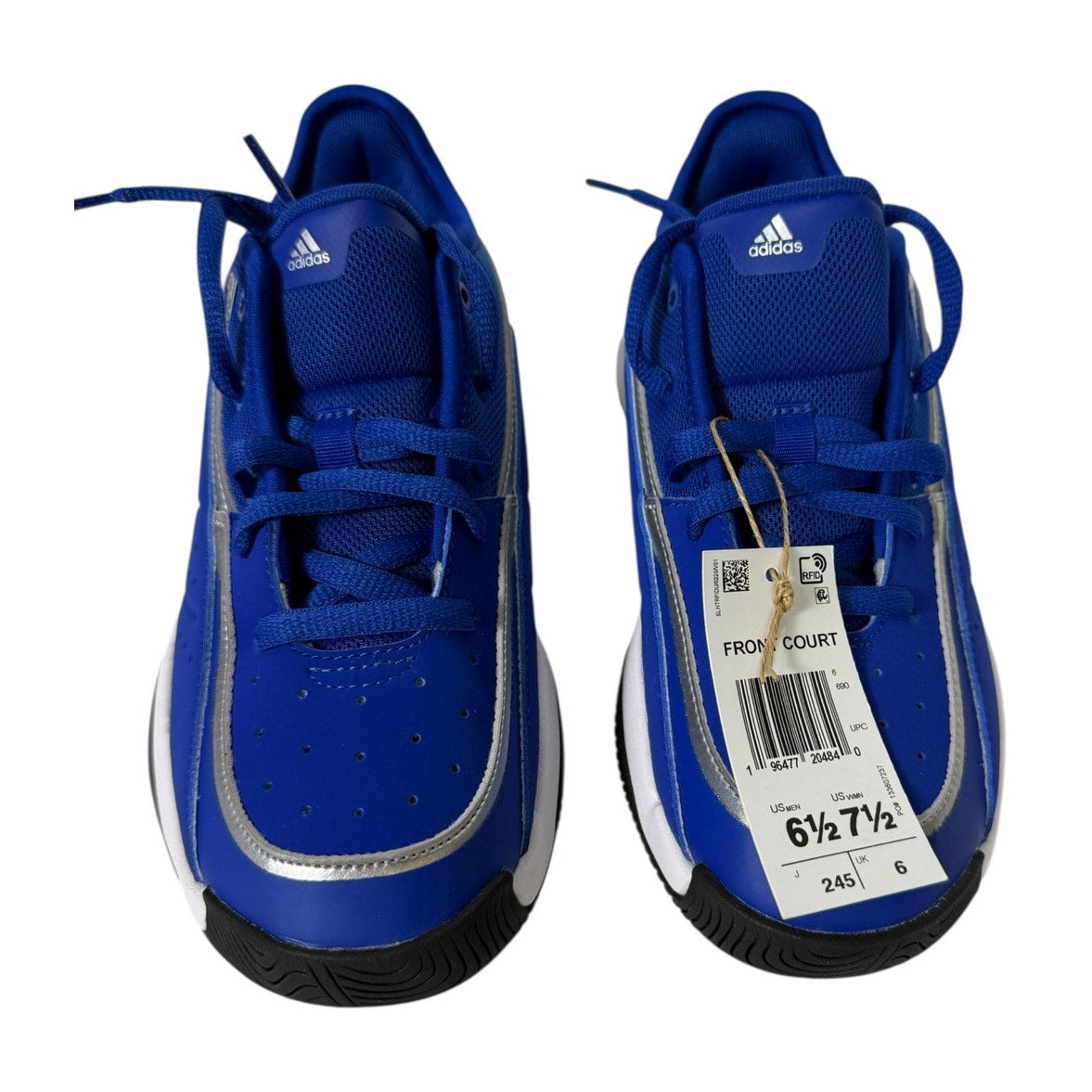 Adidas Front Court Sneakers - Women's Size 7.5 - Royal Blue/White