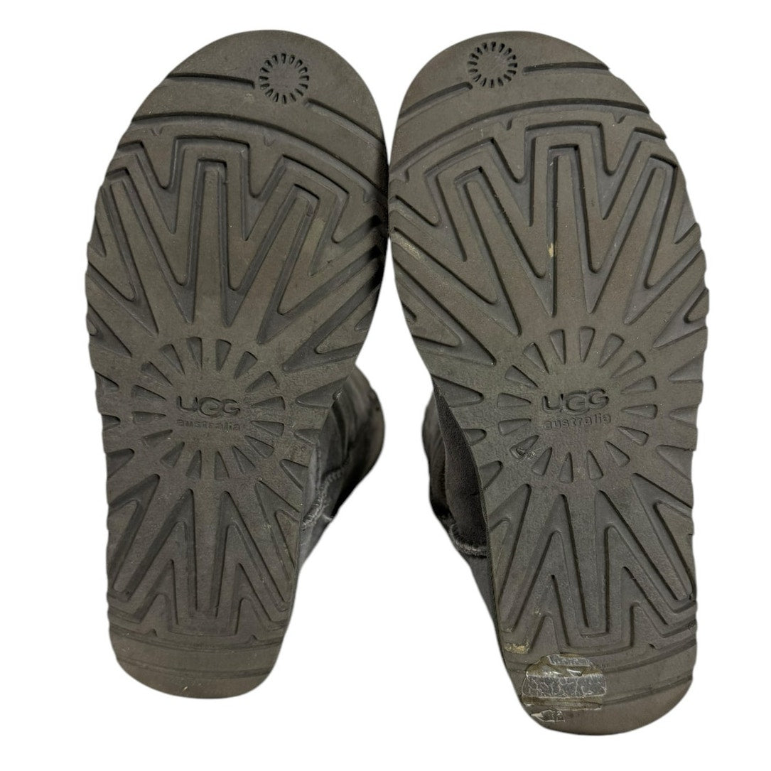 Ugg Bailey Bow Tie Boots  Women's Gray Size 6 Fur lined