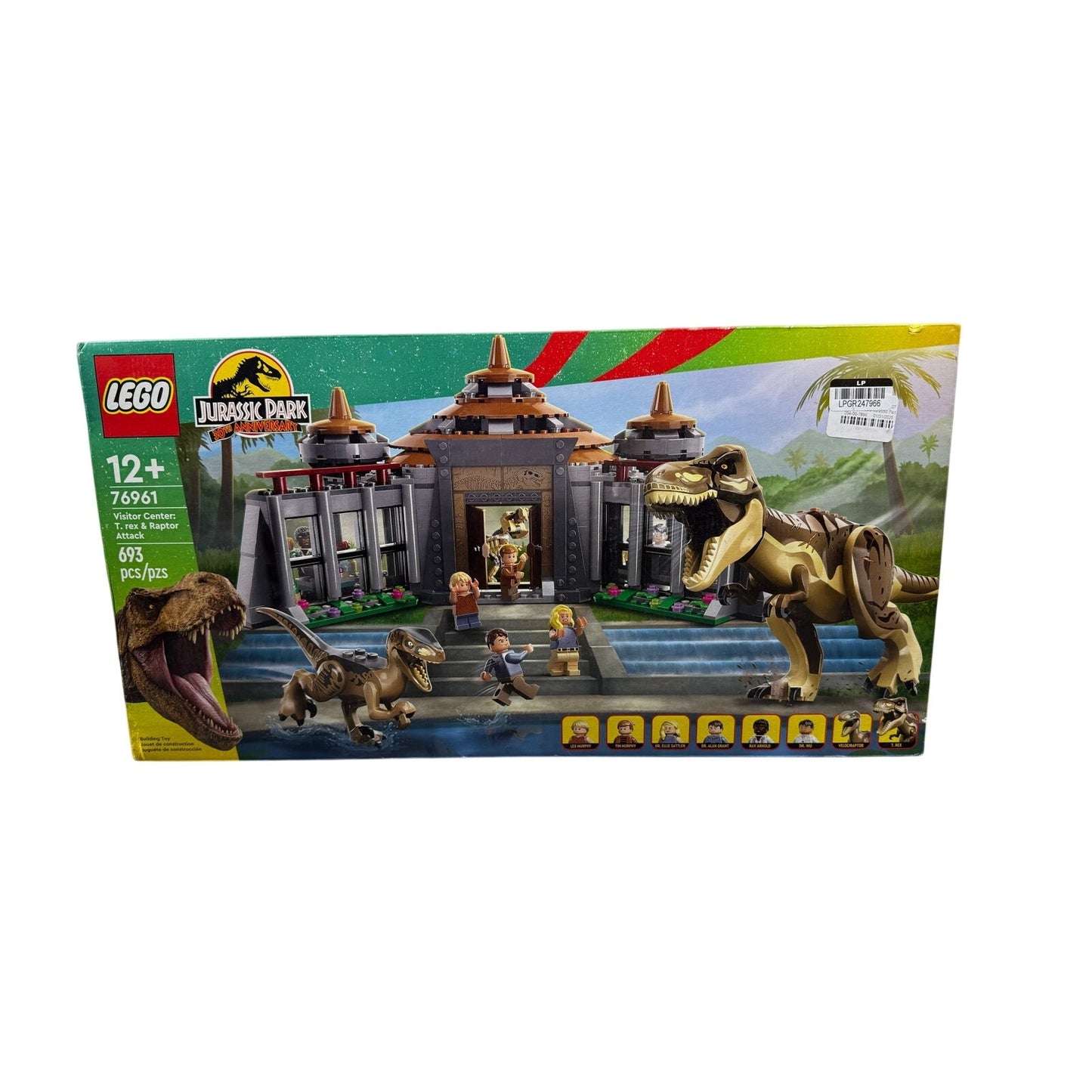 🦖 LEGO Jurassic Park 76961 Visitor Center – T. rex & Raptor Attack – New Sealed