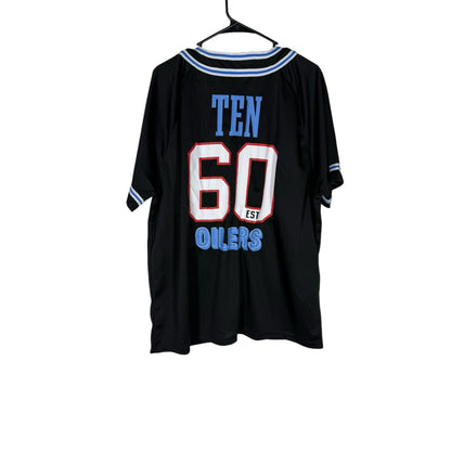 NWOT NFL Tennessee Oiler Jersey Men's Size XL Black Button up