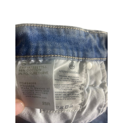 Women's Adriano Goldschmied Mari High Rise Straight Jeans Size 25R