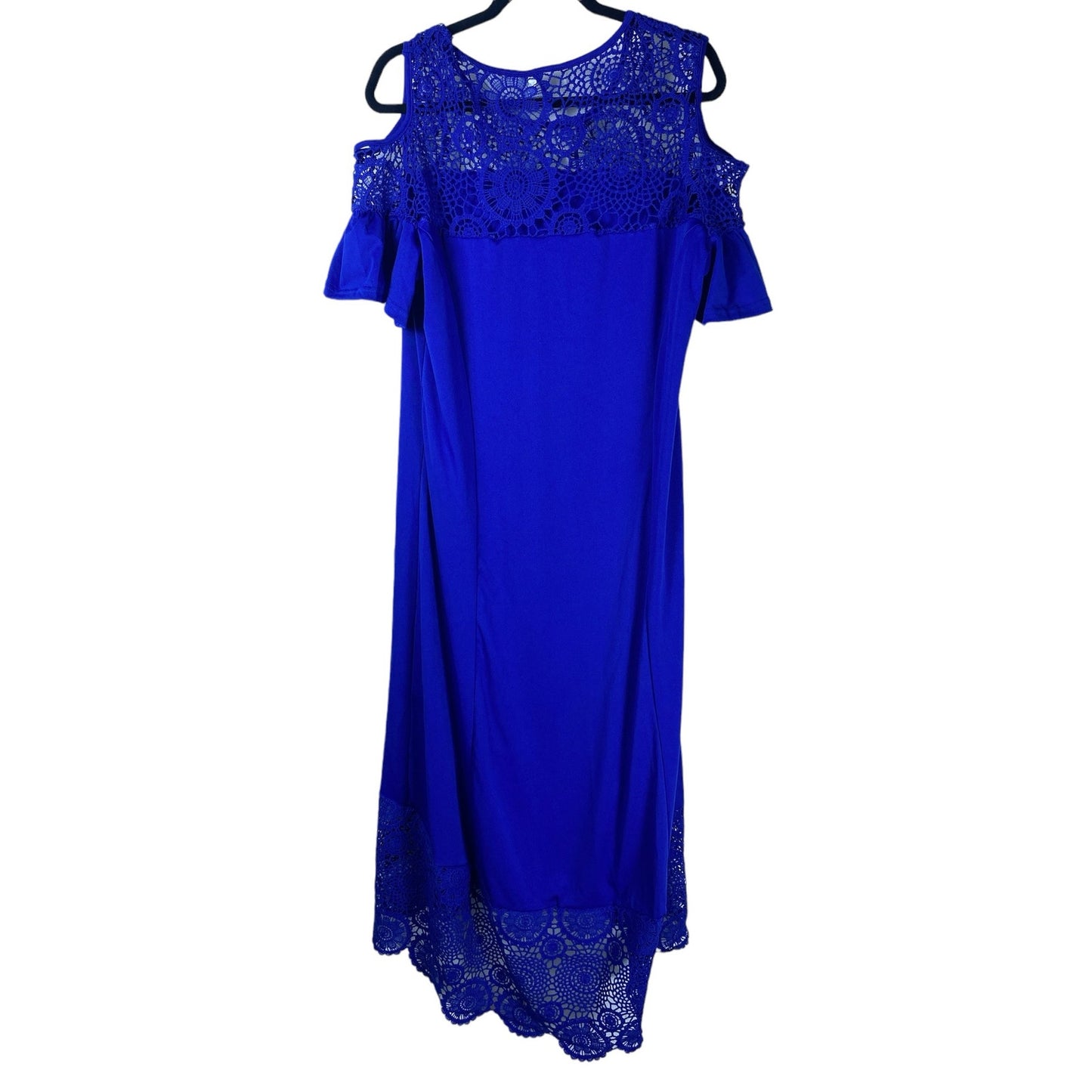 Women's Dress Royal Blue 2xl open shoulder summer sun